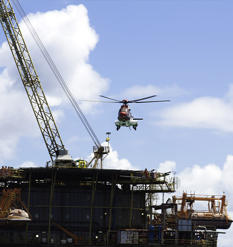 Chicago Helicopter Oil Rig