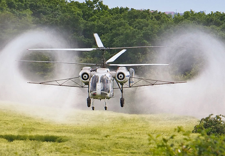 Chicago Helicopter Seed Spreading