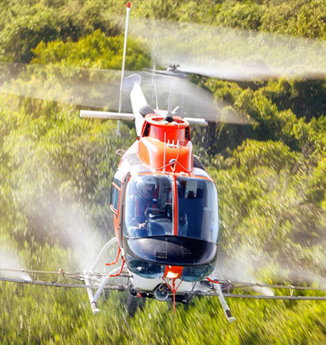 Chicago Helicopter Wet and Dry Spreading